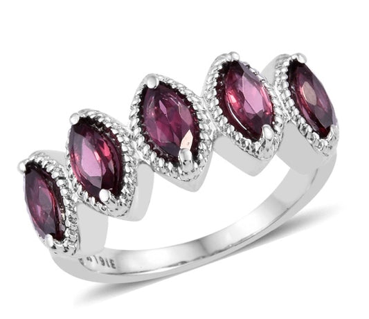 Orissa Rhodolite Garnet Ring