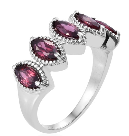 Orissa Rhodolite Garnet Ring