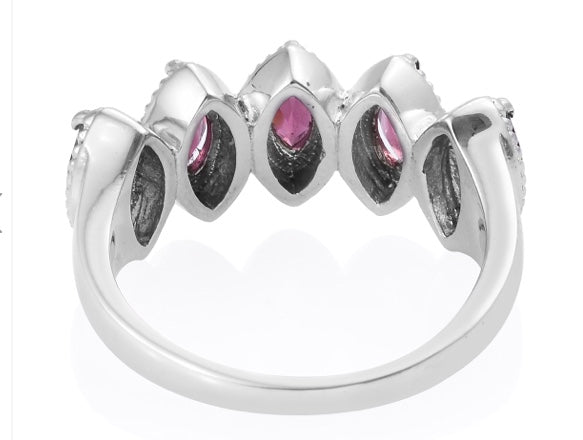 Orissa Rhodolite Garnet Ring