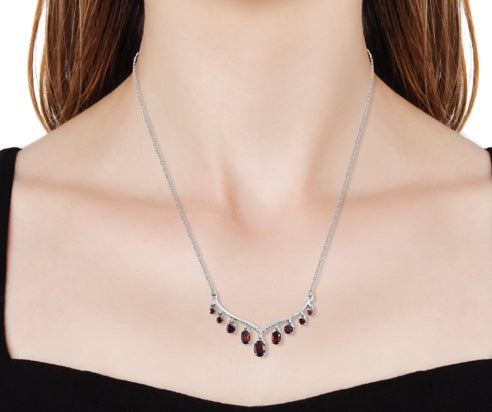 Mozambique Garnet Necklace