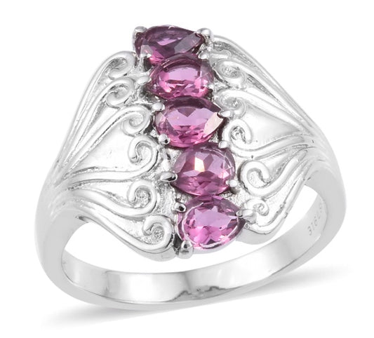 Orissa Rhodolite Garnet Ring