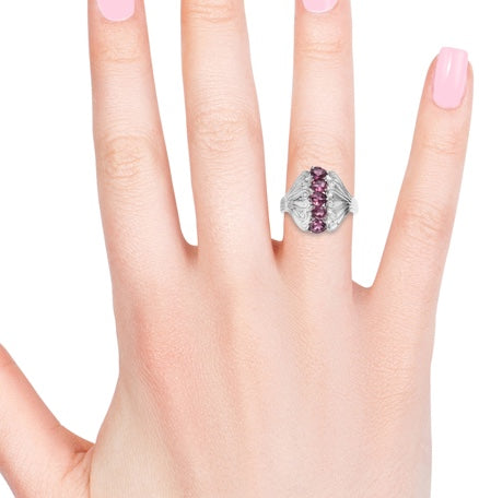 Orissa Rhodolite Garnet Ring