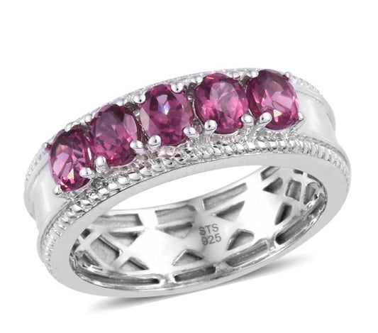 Tanzanian Wine Garnet Ring