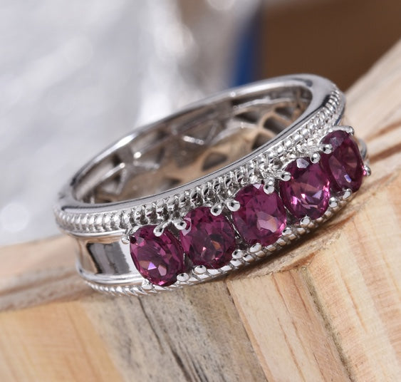 Tanzanian Wine Garnet Ring