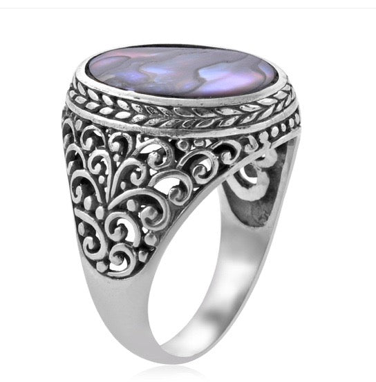 Abalone Shell Ring