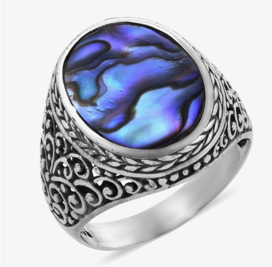 Abalone Shell Ring