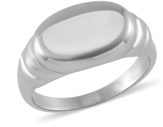 Ribbed Band Men's Ring
