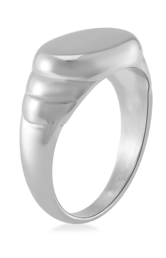 Ribbed Band Men's Ring