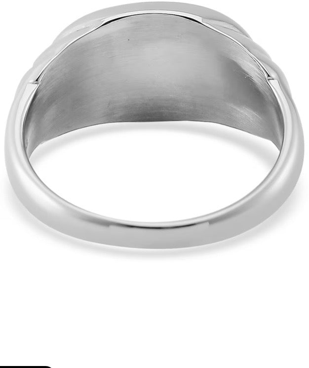 Ribbed Band Men's Ring