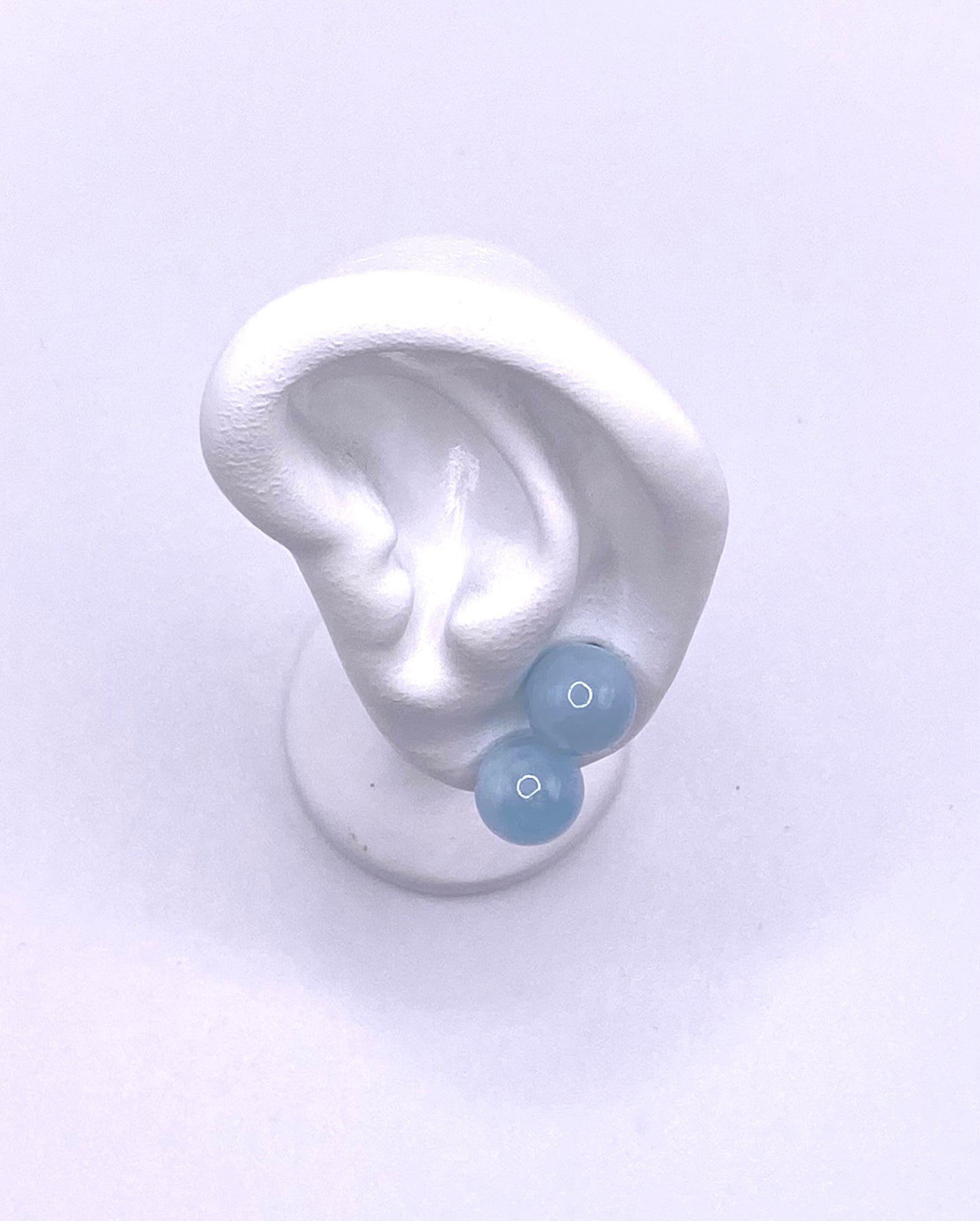Aquamarine Bead Style Earrings