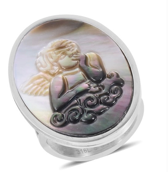 Angel Mother Of Pearl Ring