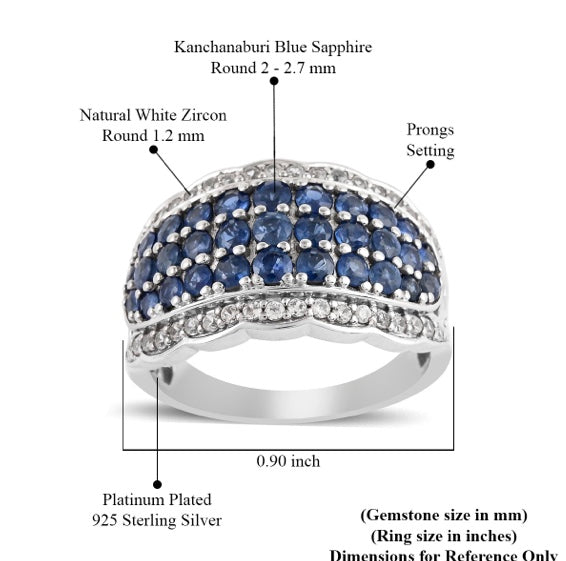 Kanchanaburi Blue Sapphire Ring