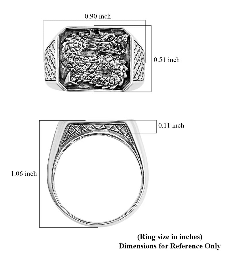 Artisan Crafted Dragon Signet Ring
