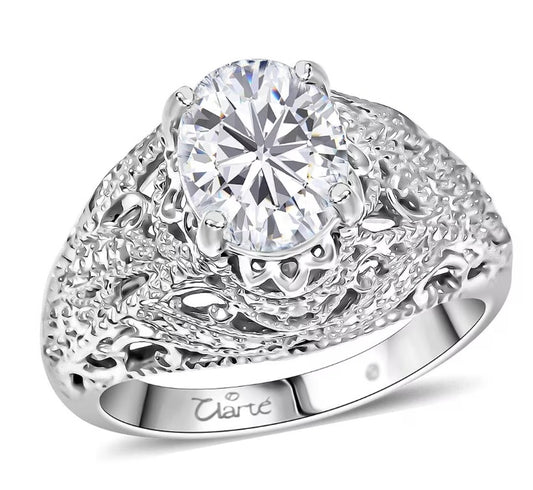 Clarte Harmony Collection Moissanite Ring Size 9