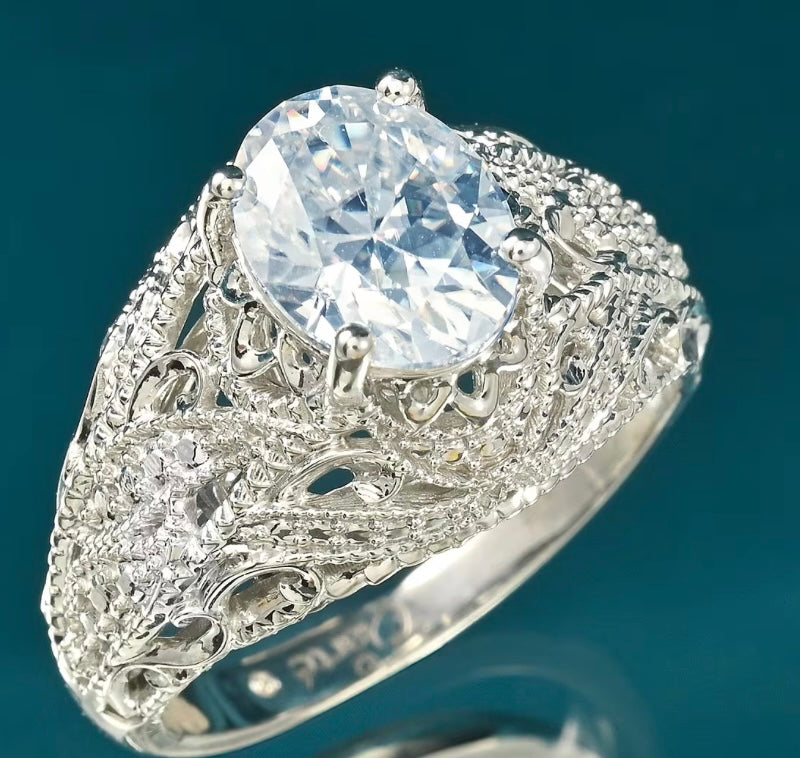 Clarte Harmony Collection Moissanite Ring Size 9