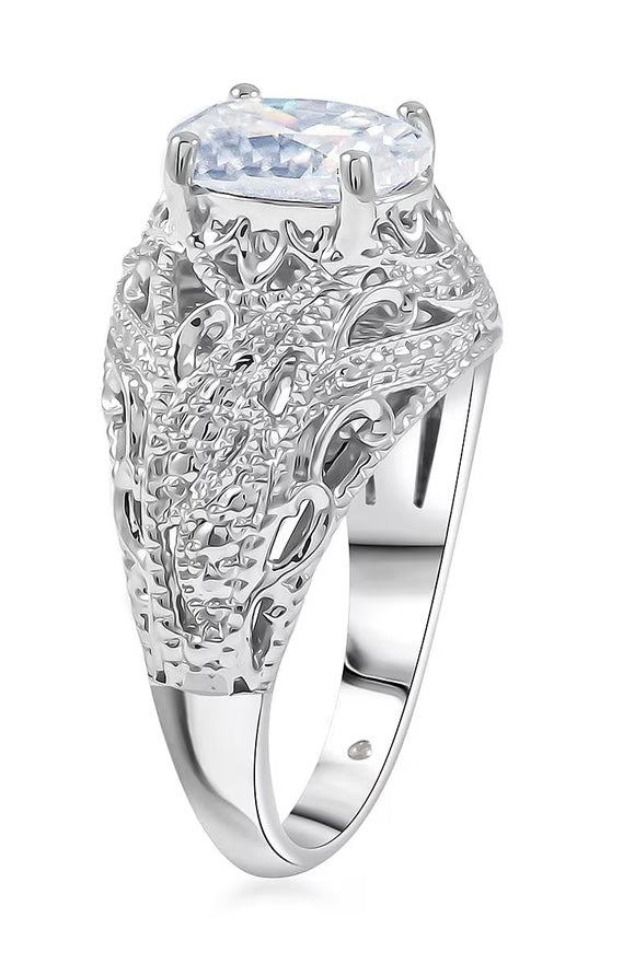 Clarte Harmony Collection Moissanite Ring Size 9