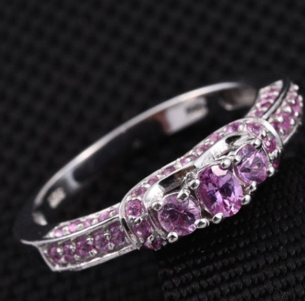 Pink Sapphire Engagement / Wedding Ring Style