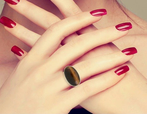 African Tiger's Eye Ring