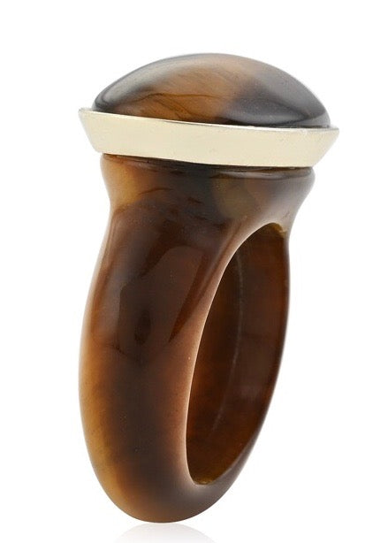 African Tiger's Eye Ring