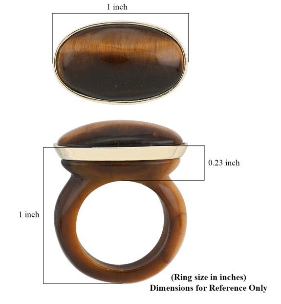 African Tiger's Eye Ring
