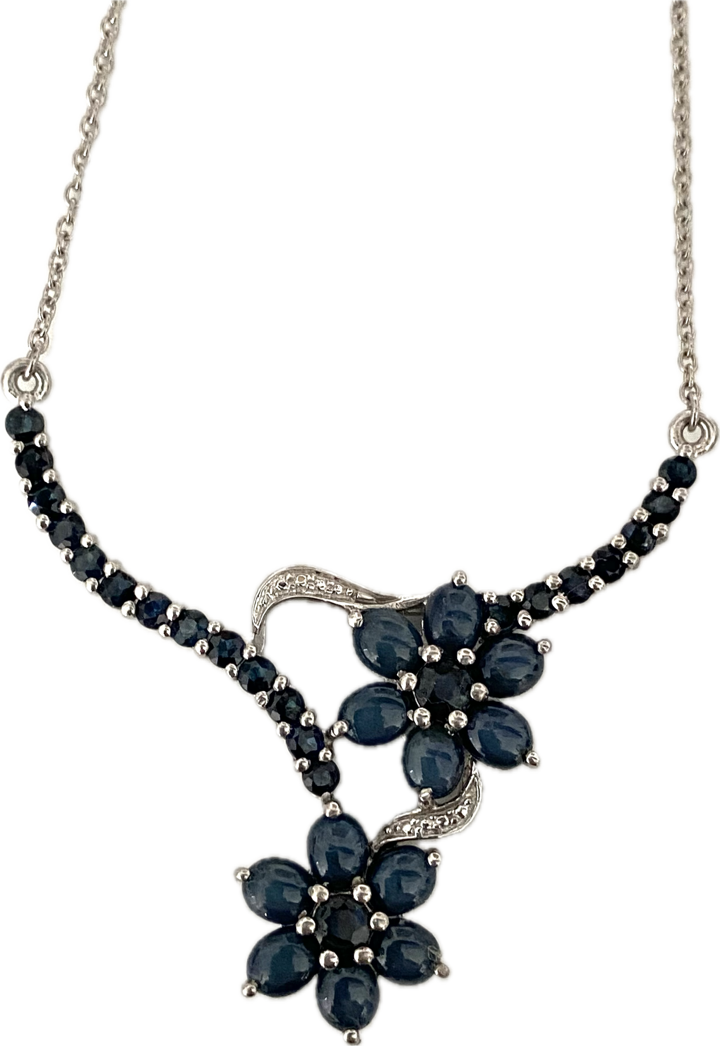 Thai Blue Star Sapphires Necklace