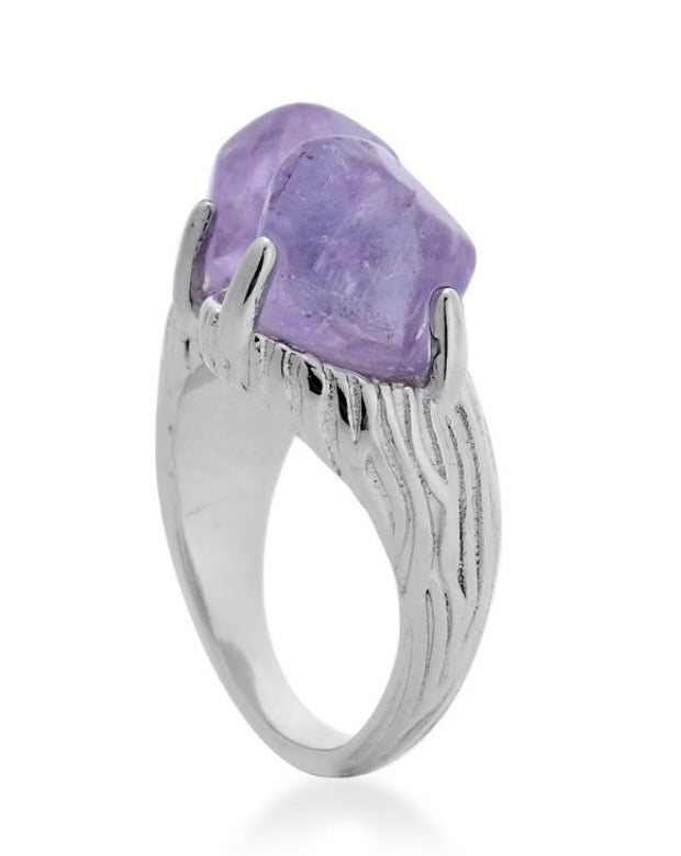 Amethyst By-Pass Ring