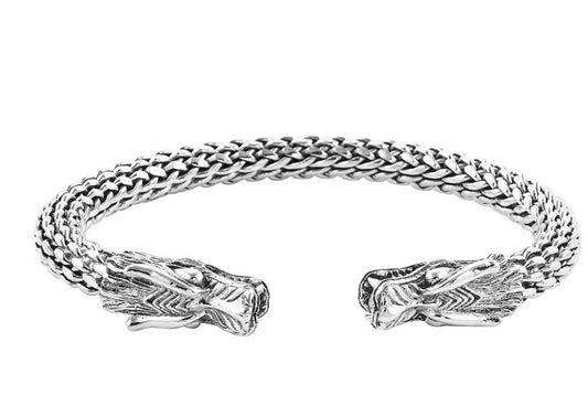 Artisan Crafted Dragon Head Cuff Bracelet