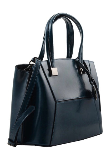 Genuine Leather Handbag / Crossbody Dark Teal Color