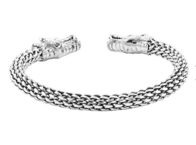 Artisan Crafted Dragon Head Cuff Bracelet