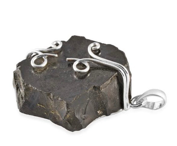 Artisan Crafted Elite Shungite Silver Pendant