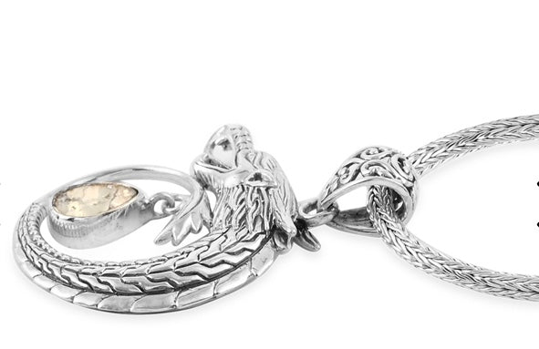 Artisan Crafted Dragon & Polki Diamond Necklace