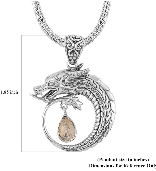 Artisan Crafted Dragon & Polki Diamond Necklace