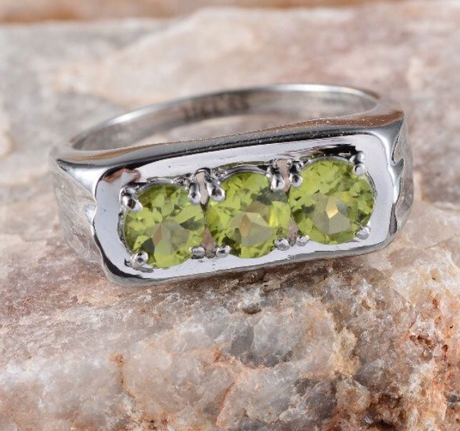 Hebei Peridot Stainless Steel Mens / Unisex Ring