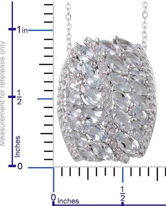 Espirito Santo Aquamarine Pendant With Chain