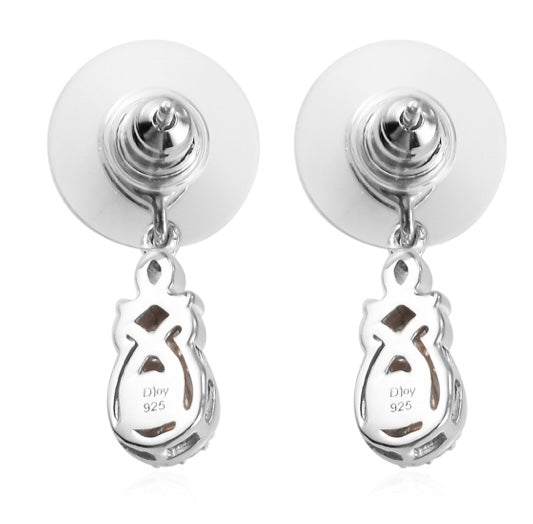 Natural Tanzanian Mandarin Garnet & Zircon Earrings