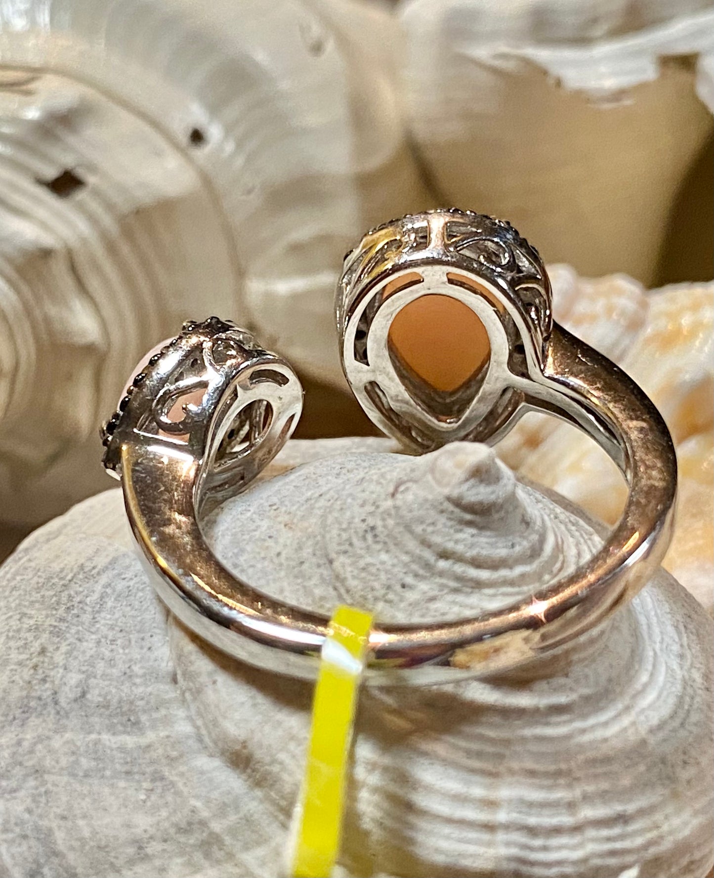 Peruvian Pink Opal 925 Sterling Silver Rings
