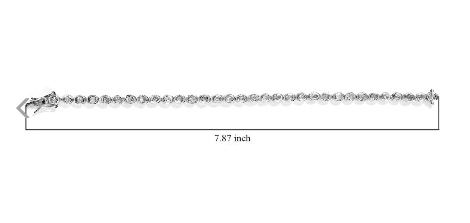 Polki Diamond Bracelet 925 Sterling Silver