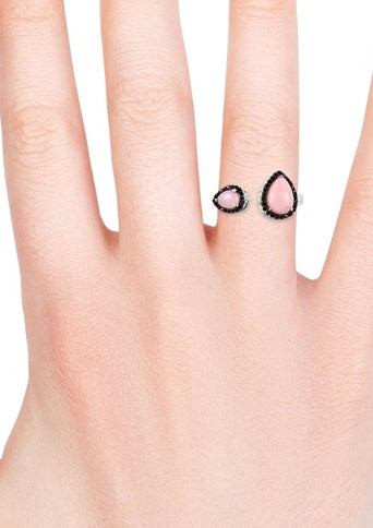 Peruvian Pink Opal 925 Sterling Silver Rings