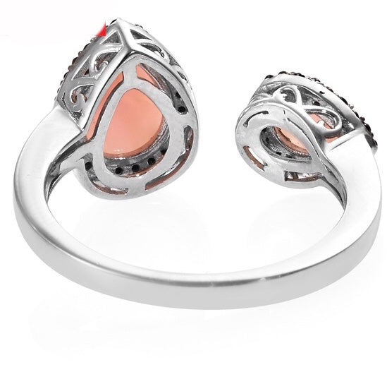 Peruvian Pink Opal 925 Sterling Silver Rings