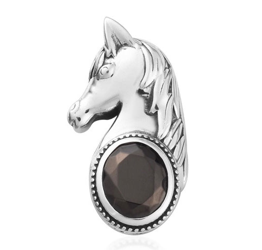 Elite Shungite Horse Silver Pendant