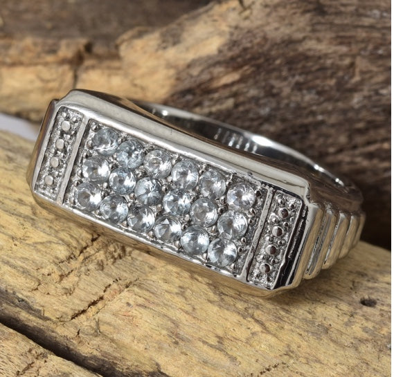 Brazilian Goshenite Mens / Unisex Ring