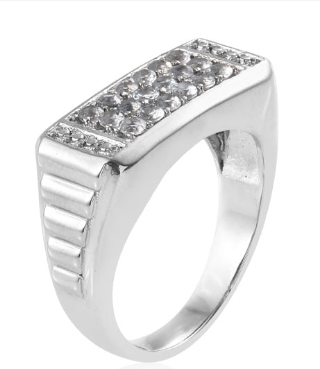Brazilian Goshenite Mens / Unisex Ring