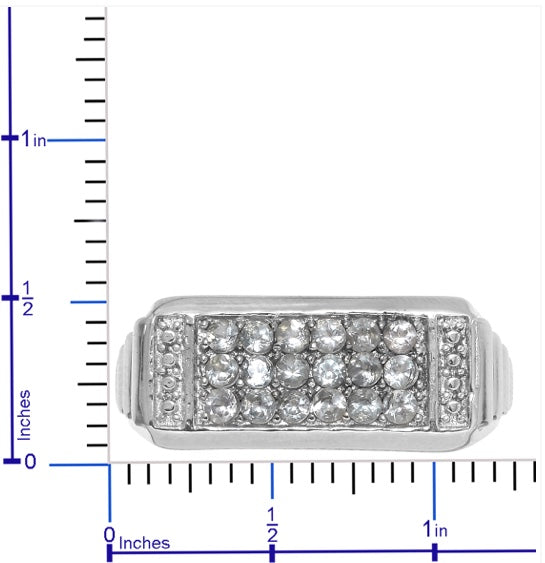 Brazilian Goshenite Mens / Unisex Ring