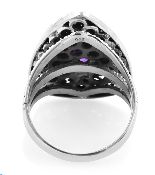 Amethyst Artisan Crafted 925 Sterling Silver Ring
