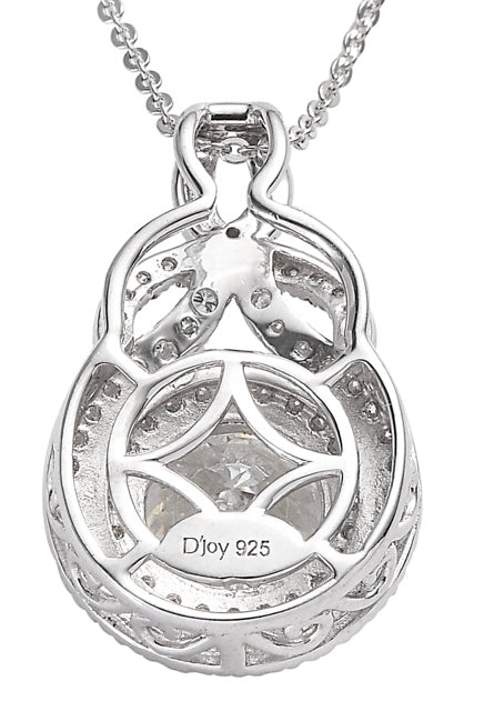 Moissanite Pendant / Necklace 120 Facets