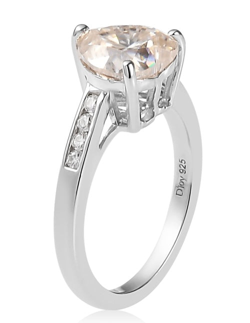 Heart Shaped Moissanite Engagement Ring