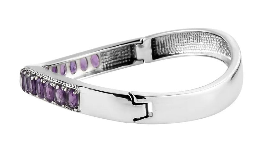 African Amethyst Bangle
