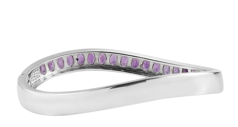 African Amethyst Bangle