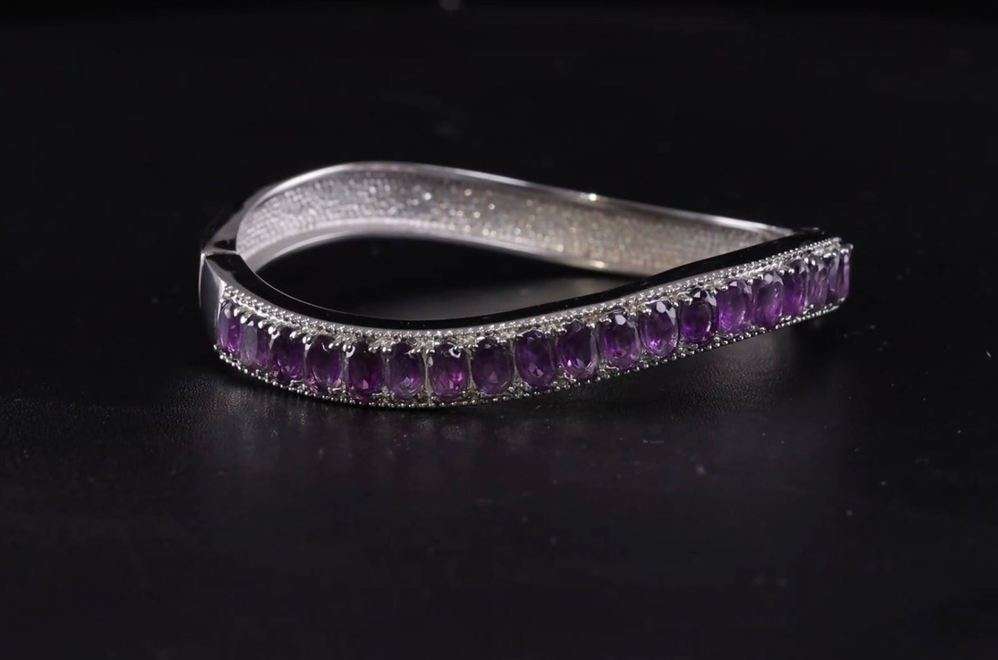 African Amethyst Bangle