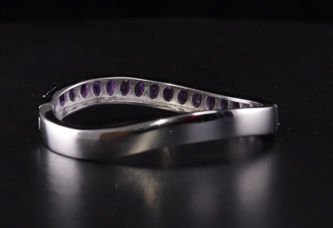 African Amethyst Bangle